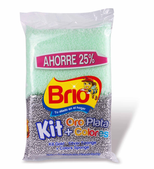 KIT ORO PLATA COLORES LA VAQUITA X1